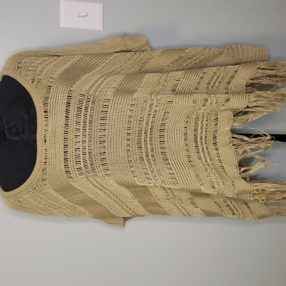 Sweaters - Tan Pashmini Open Arms